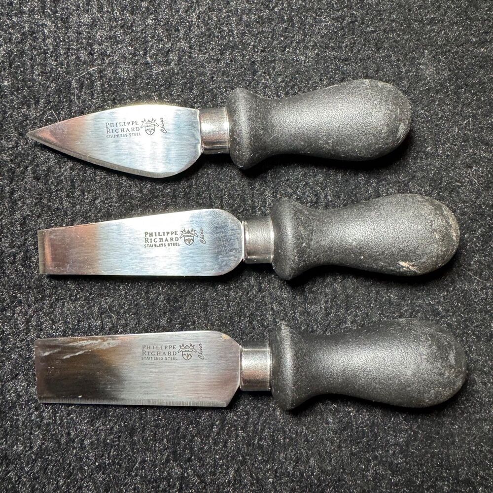 Philippe Richard Stainless Steel Cheese Knife Almond Blade Hard Parmesan Chisel